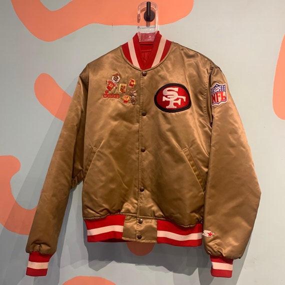 Vintage San Francisco 49ers Starter Jacket Satin … - image 1