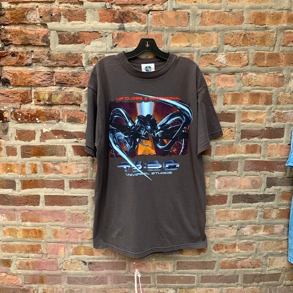 Vintage 90s T2-3D Universal Studios T-Shirt Size X