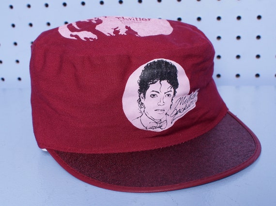 80s Vintage MICHAEL JACKSON Thriller Painters Cap… - image 1