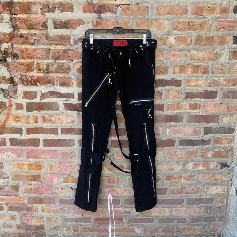 Vintage 90s TRIPP NYC Bondage Pants Size 7 Style Punk Goth | Etsy