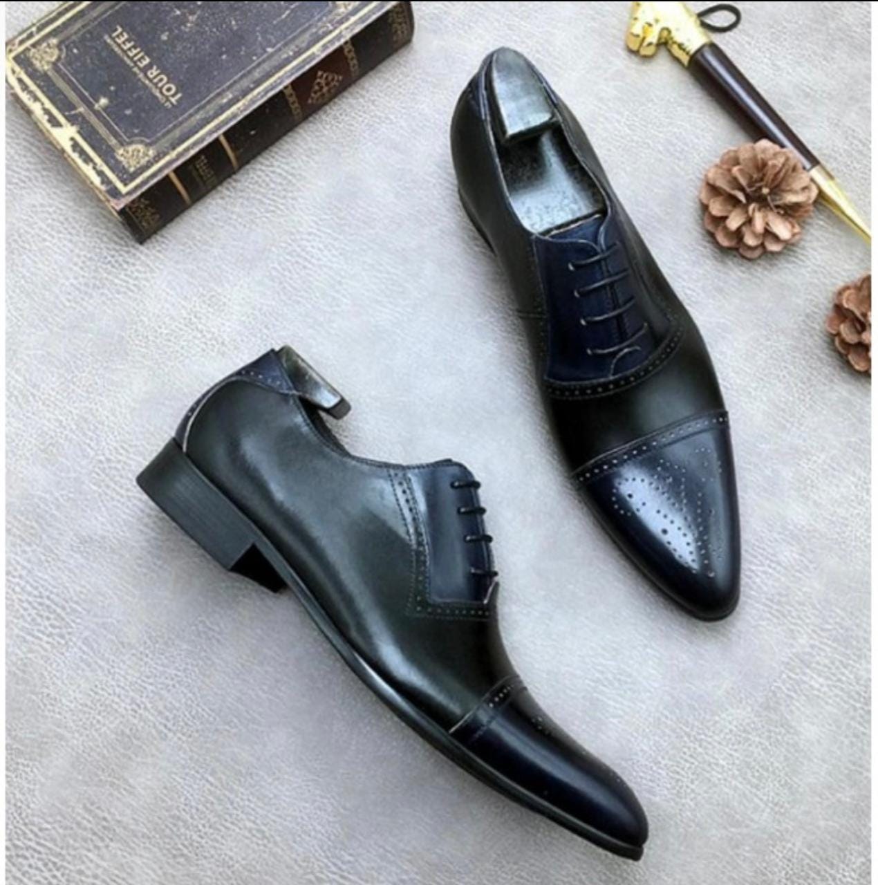 Thorne Ember Oxfords For Men With Two Tone Design Sleek Pointed Toe And Soft Lining main image 0