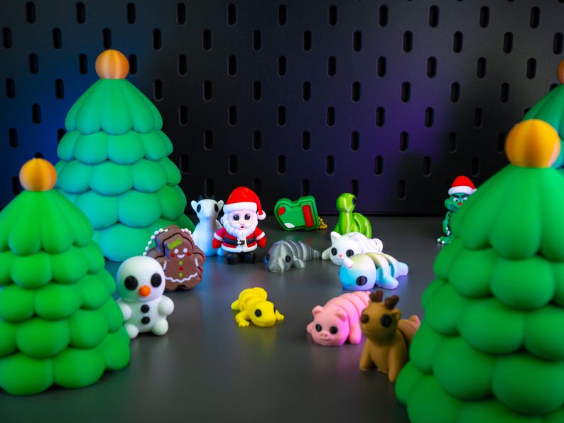 Christmas Advent Calendar – 24 or 12 Mini 3D Printed Fidgets ...