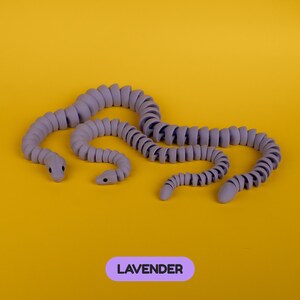 Ball Python Snake - 3D Printed Fun & Flexible Articulated Fidget Toy