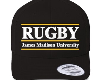 Madison Rugby 90s Starter Cap Black Trucker Caps