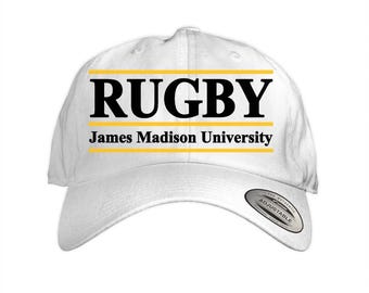 Madison Rugby 90s Style White Dad Cap