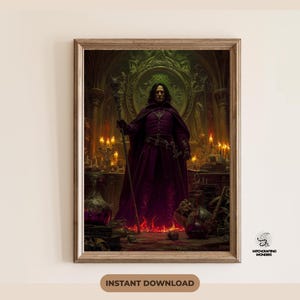 The Dark Potions Prince Ascends – Limited Edition Dark Sorcerer Art Half-Blood Potions Master Dark Arts Wizard School Witchcraft Spells