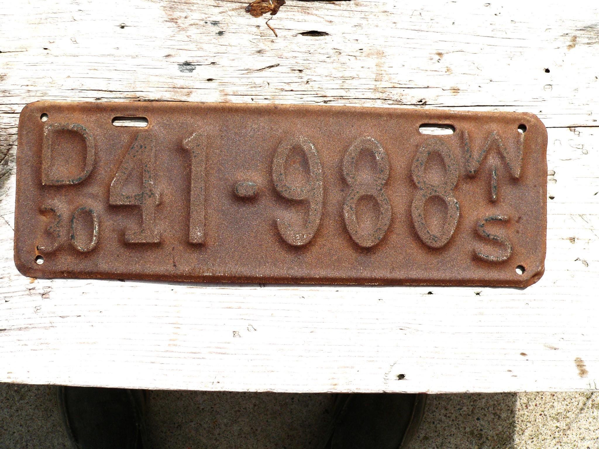 1930 license plate - Etsy 日本