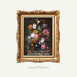 Jan Davidsz de Heem - Vase of Flowers - Dutch Still Life Art Print (Digital Download