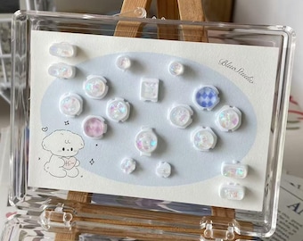 Switch 2 Iridescent Buttons For Joycons & Nintendo Lite | Handmade Custom Artisan Gaming Console Accessories Aesthetic Upgrade Gamers DIY