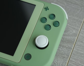 Frosted Green Buttons for Nintendo Switch Joycons & Switch Lite | DIY Custom Console Mod Parts | Upgrade Gift for Gamers Modders