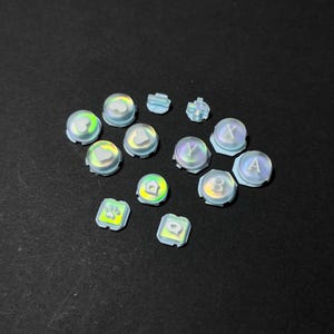 Switch 2 Rainbow Buttons For Joycons & Nintendo Lite Handmade Custom Artisan Gaming Console Accessories Aesthetic Upgrade Gamers DIY