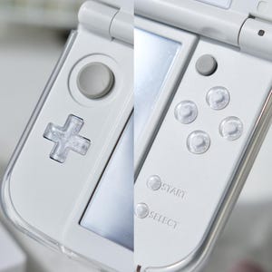 New 3DS XL Glittery Buttons For Nintendo Handheld | Handmade Custom Artisan Gaming Console Accessories Aesthetic Upgrade Gamers DIY