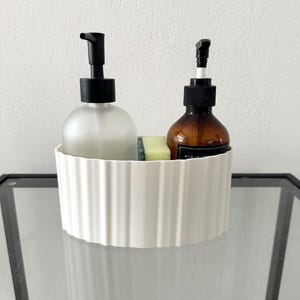 Sink organizer curved, kitchen aid, kitchen utensils, storage aid, organizational aid, storage tray + small extra