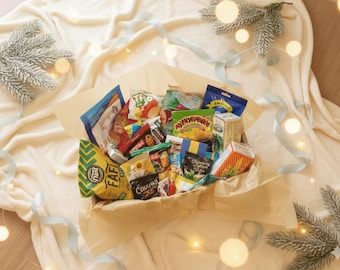 Authentic Ukrainian Snack Box Christmas Gift with Sweets and Treats Made in Ukraine Handpicked Candies Ukrainian Gift Box Holiday Present