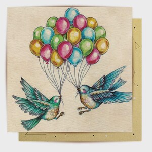 Tarjeta de felicitación de La La Land - Pájaros de cumpleaños