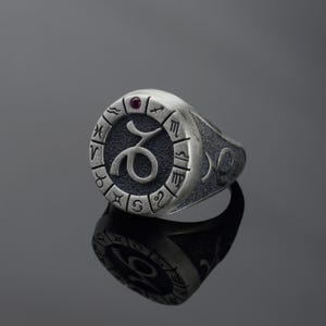 Sterling Silver Capricorn Zodiac Ring: Horoscope Astrology Gift