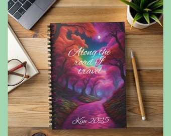 Traveling Diary Spiral Notebook - Ruled Line, Journal, Daily Journal, Story Journal, Travel Log, Diary Notebook
