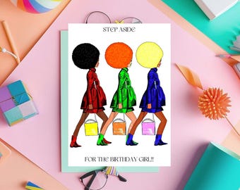 Cartes de voeux noires, Cartes d'anniversaire de femme noire, Cartes ethniques, Cartes de voeux diverses, Cartes de voeux faites main, Design de cartes afrocentrique