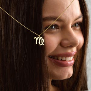 Zodiac Sign Necklace Aries Horoscope Jewelry Personalized Astrology Gift Gifted Astrological Pendant Necklace for Her Gift for Her