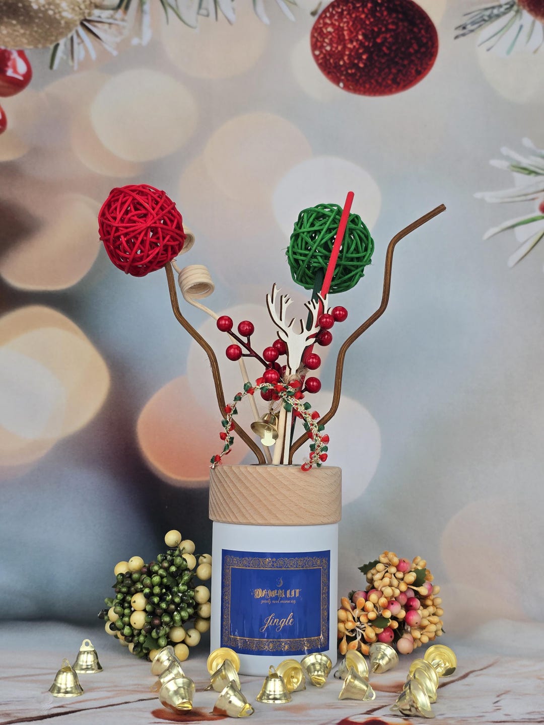 Christams Reeds Jingle - Christmas Reed Diffuser - Etsy