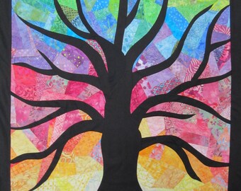 Tree Wall Hanging Art Quilt