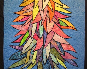 Colorful Tree Wall Hanging Art Quilt