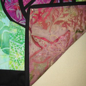 Rose Wall Hanging Art Quilt image 2