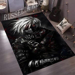 Anime Teppich, Jägerteppich, Anime-Kartenteppich, Japan-Spielteppich, Jungen-Mädchen-Teppich, dekorativer Teppich, Anime-Geschenk, Jugendzimmerteppich, Spielzimmerteppich, Japanische Kunst
