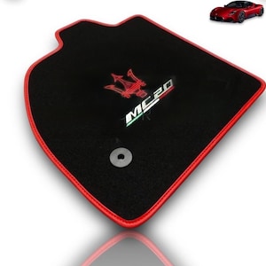 Luxury Car Carpet Velour Floor Mats For Maserati MC20 , Maserati MC 20 Floor Mats , Floor Mats For Maserati MC20 , Maserati Accessories MC20