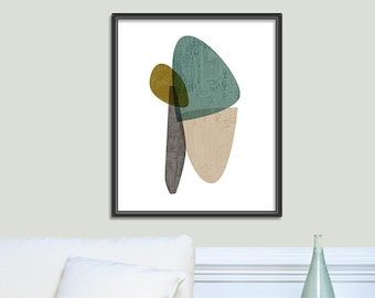 Mid Century Modern Abstract Print, Statement Print, Extra Large Print