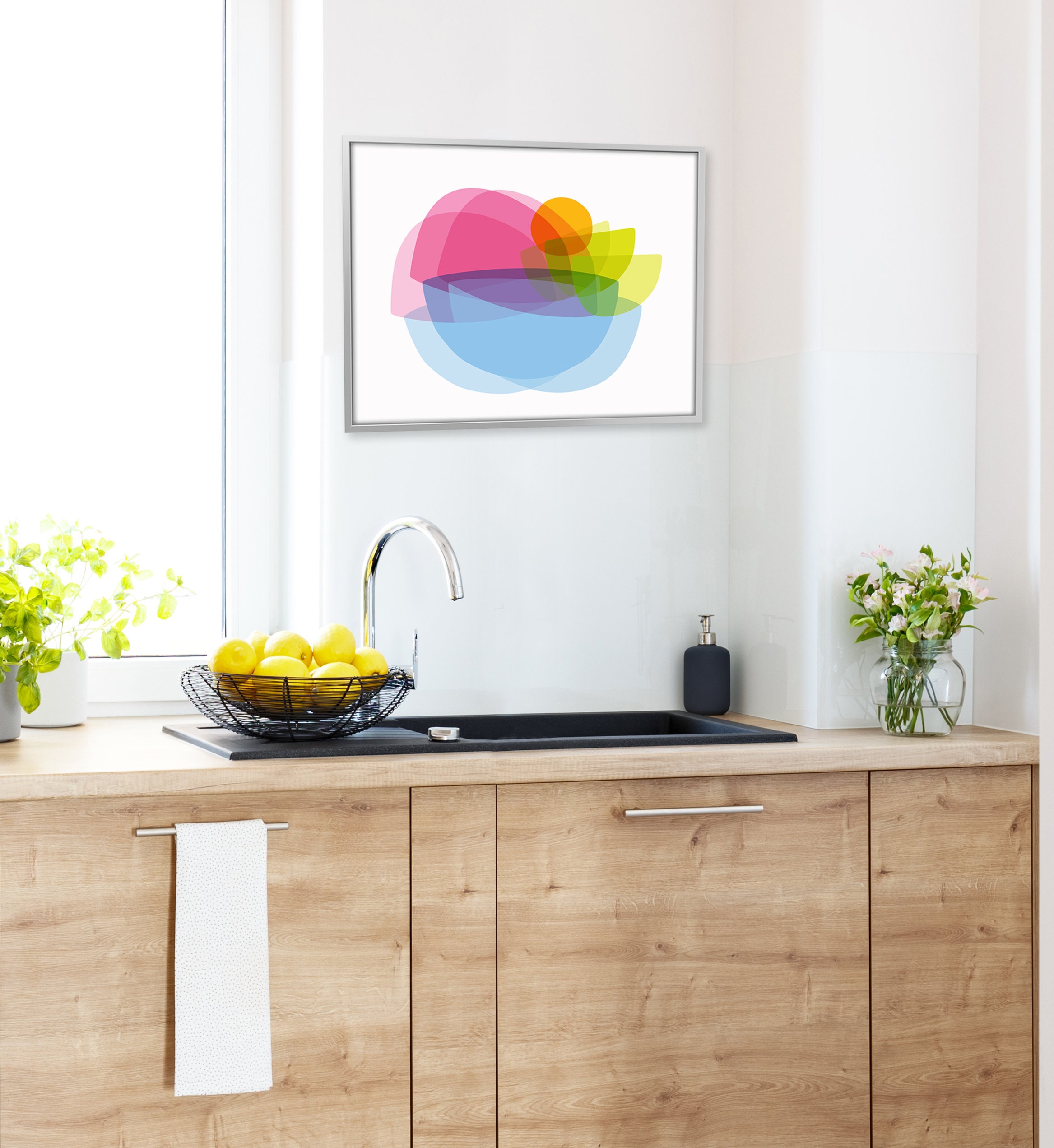 Colorful Wall Art Print for Kitchen or Dining Room Wall Decor | Etsy