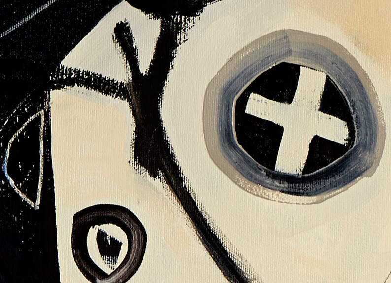 Black and White Wall Art Boho Wall Art Contemporary Etsy