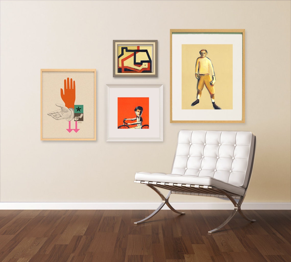 Extra Large Print Large Wall Art Vintage Poster Mid Century Etsy