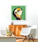 Abstract Face Print of Man, Eclectic Wall Art, Funky Abstract Painting, Large Sizes Available 