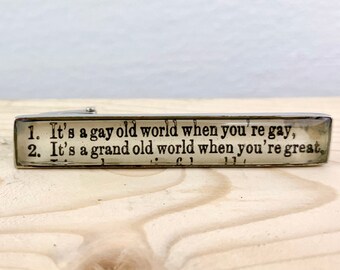 Gay Old World Tie Bar II