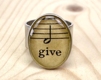 Give Sheet Music Ring