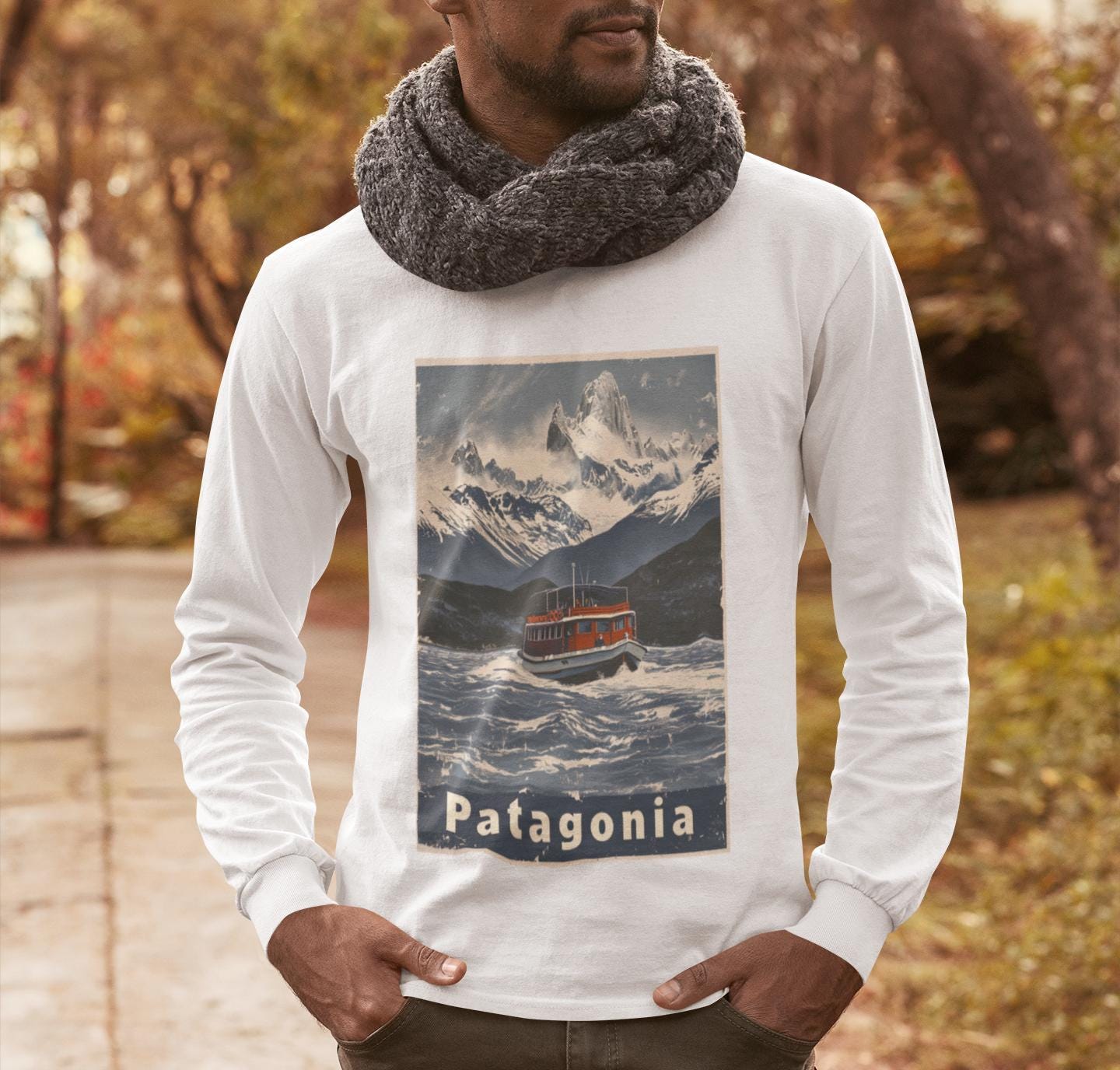 Rare Vintage Patagonia Trees T Shirt Mountain Logo 90s XL