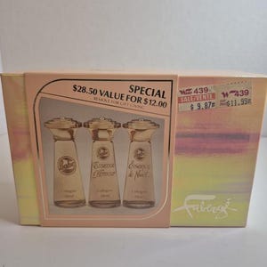 Vintage Fabergé Babe Mini Cologne Perfume Set 3 Bottles NIB NOS