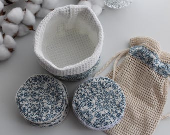Reusable Makeup Remover Pads, Organic Bamboo Cotton, Eco-Friendly Washable Cloth