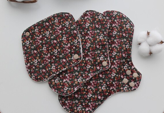 Compresas Reutilizables de Algodón Orgánico | Pantyliners y Pads Lavables | Suaves, Transpirables y Zero Waste | Ideal Piel Sensible
