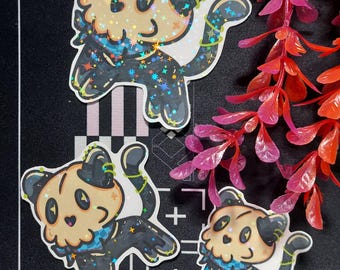 Pegatinas de gato calavera punk
