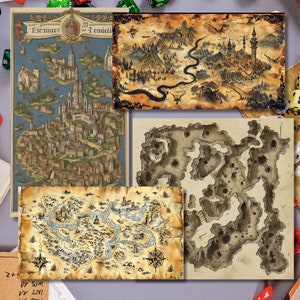 25 Modèles de Carte/Donjon pour Maître du Jeu Donjons et Dragons - Aventure et Exploration