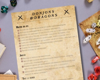 Lista de verificación definitiva para Game Masters y jugadores de Dungeons & Dragons