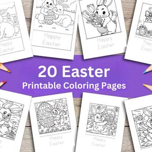 EASTER BUNNY Kid COLORING Pages , Easter Bunny Coloring Pages Printable , Easter Coloring Pages for Kids, Easter Kids Coloring Pages