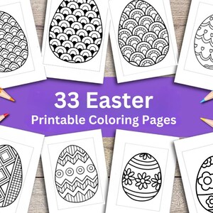 EASTER EGG COLORING Pages , Easter Bunny Coloring Pages Printable , Easter Coloring Pages for Kids, Easter Kids Coloring Page, Easter Egg