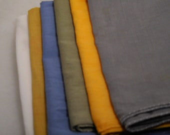 light colored cotton neck scarves/ fishue