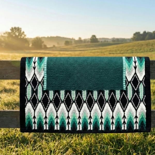 western ranch pad handmade saddle blanket