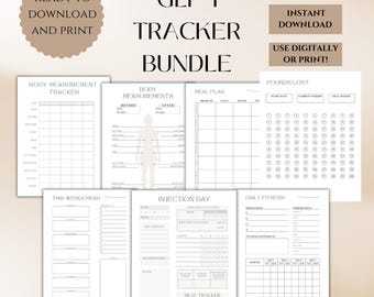 glp 1 weight loss tracker GLP-1 Weekly Injection Tracker: Medication & Weight Loss Log (digital  Download)