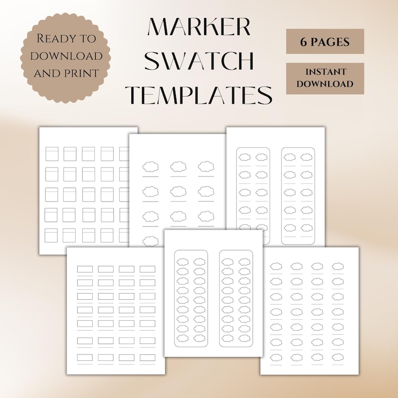 Marker Swatch Template Printable - Il 794xN.6409107169 Ii3p 