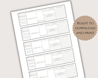 GLP-1 Injection Tracker: Weekly Progress, Dosage & Weight Loss (Digital PDF)